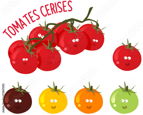tomates cerises de toutes les couleurs