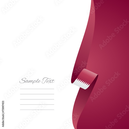 Qatar right side brochure cover vector