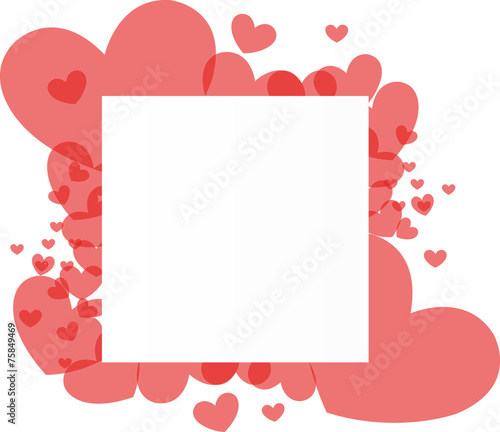 quadrato con cuori