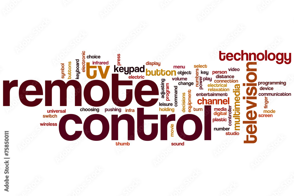 Remote control word cloud Remote control word cloud