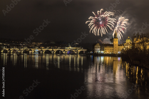 Fireworks in Prague © Josef Krcil