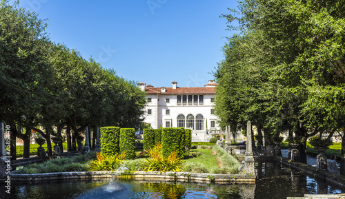 Vizcaya Museum and Garden in Miami  Florida