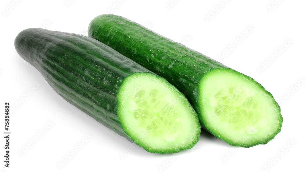 cucumber isolated on white background.. cucumber isolated on white background..