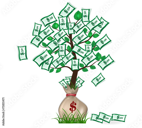 money tree in the bag
