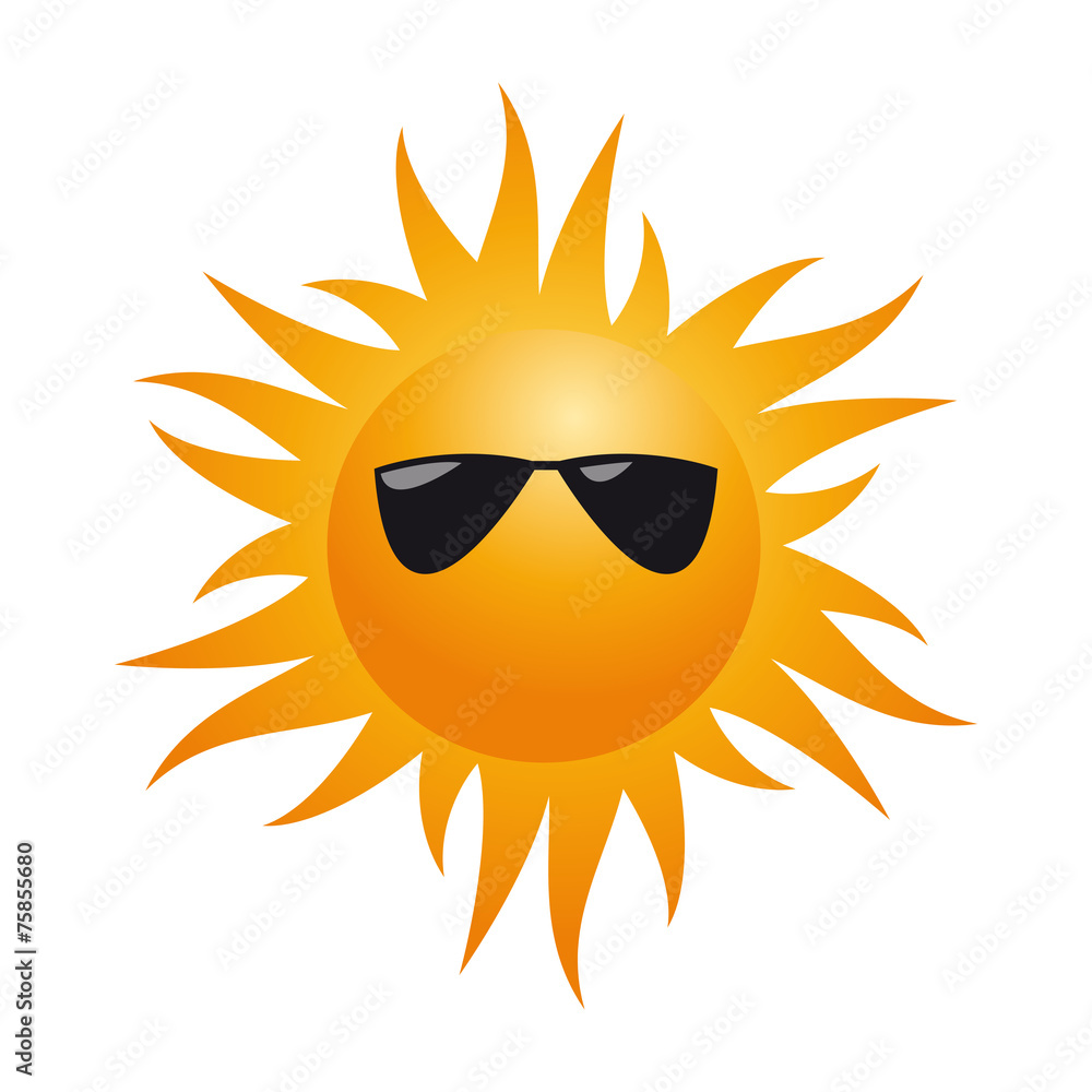 vector sign human sun with sunglasses vector sign human sun with sunglasses