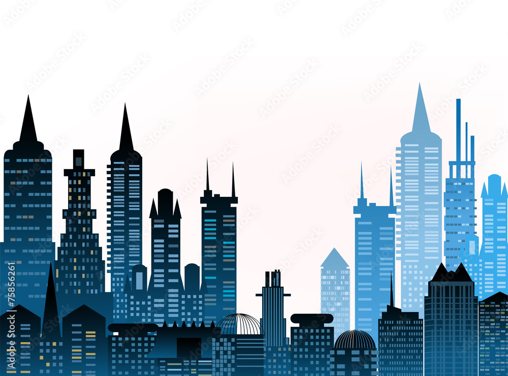 Fototapeta premium Modern city background
