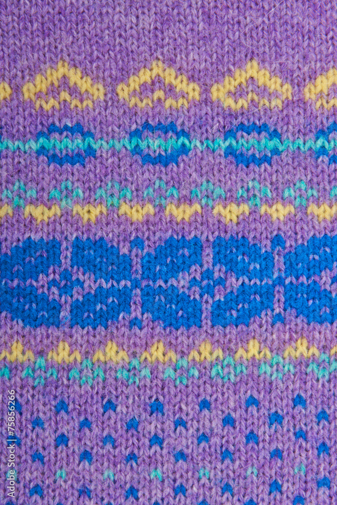 Colorful knitted wool background.