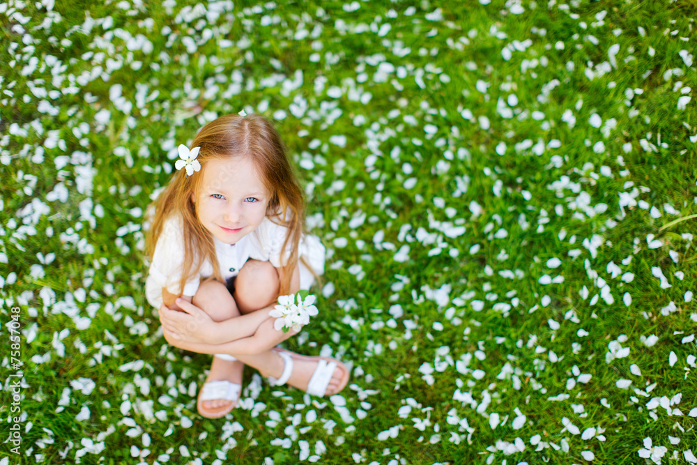 Little girl spring portrait Little girl spring portrait