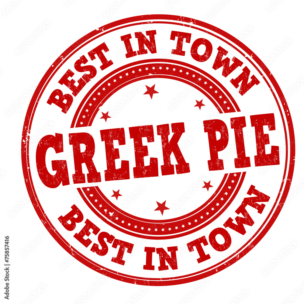 Greek pie stamp