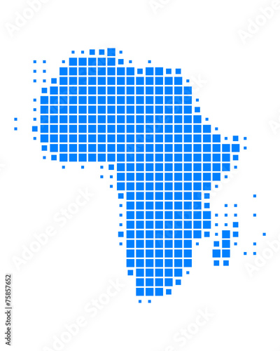 Karte von Afrika