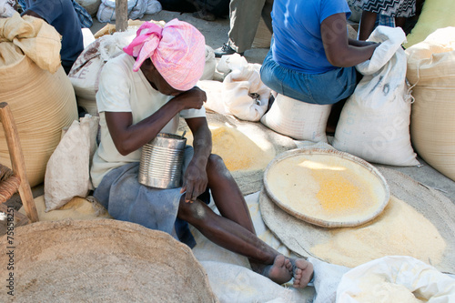 Marktszene, Verrettes, Haiti