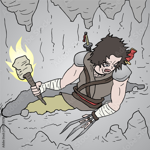 Cave man