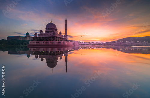 Sunrise at putra mosque