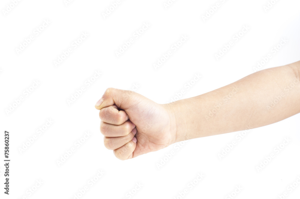 Children hand sign fight Children hand sign fight