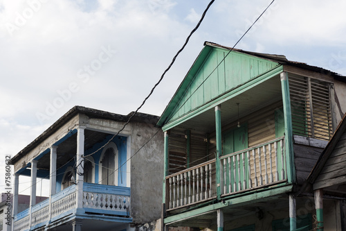 Traditionelle Holzhäuser, Jacmel, Haiti