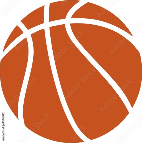Basketball Ball on white Background