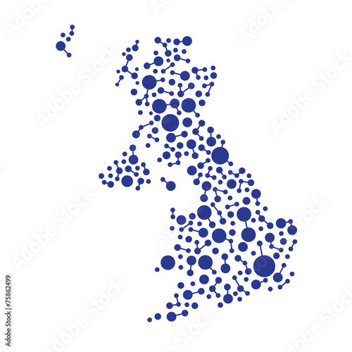 Great Britain connectivity data map.