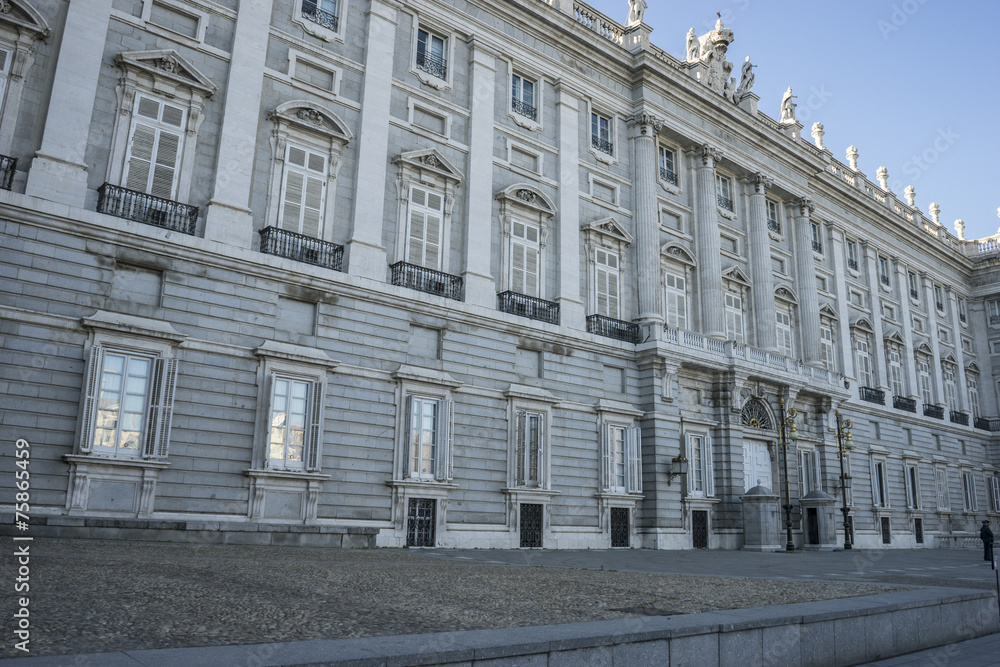 Travel, Royal Palace of Madrid, located in the area of the Habsb