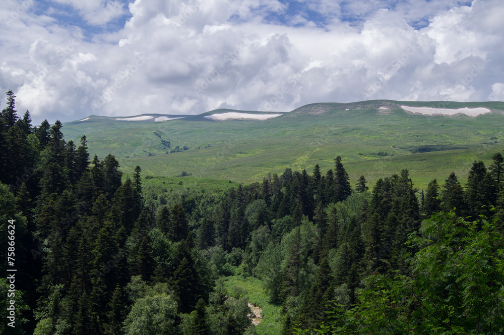 Fototapeta premium Majestic mountain landscapes of the Caucasian reserve