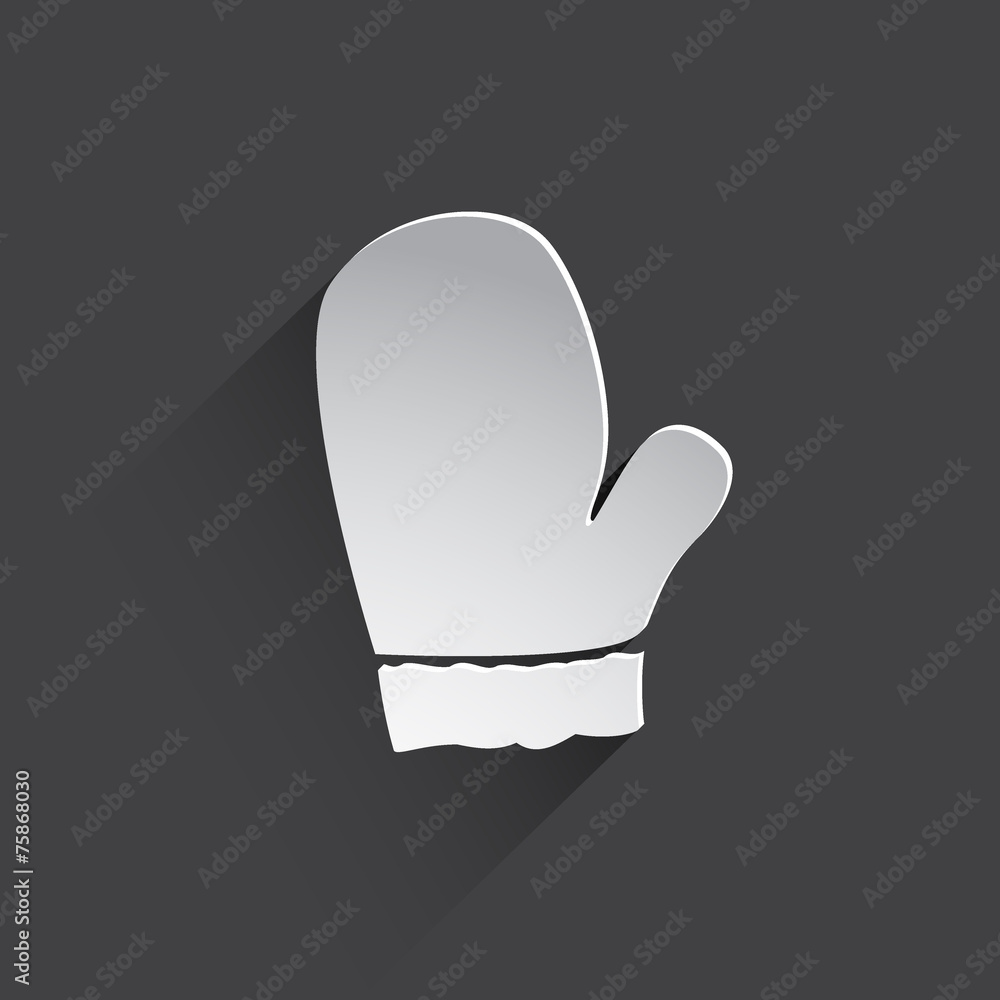 mitten flat icon. mitten flat icon.