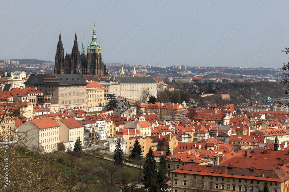 View of St. Vitus Cathedral from Penrin hill