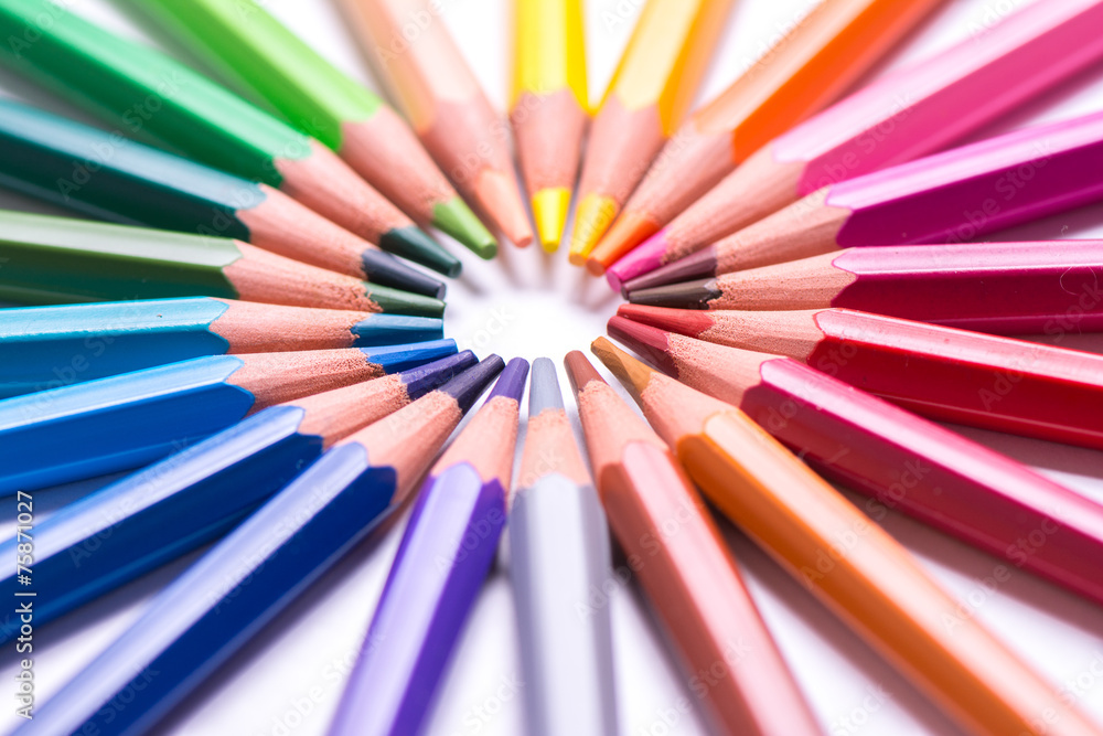 Multicolored pencils Multicolored pencils