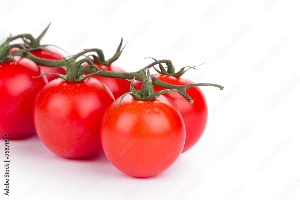 Close up of cherry tomatoes. Close up of cherry tomatoes.