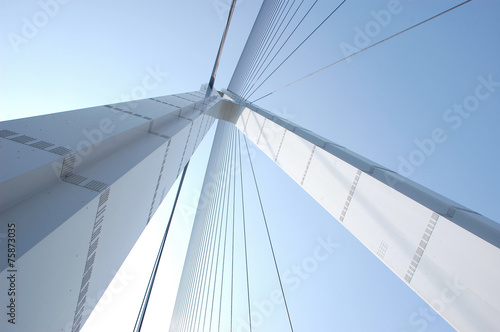 leading lines of bridge in Japan