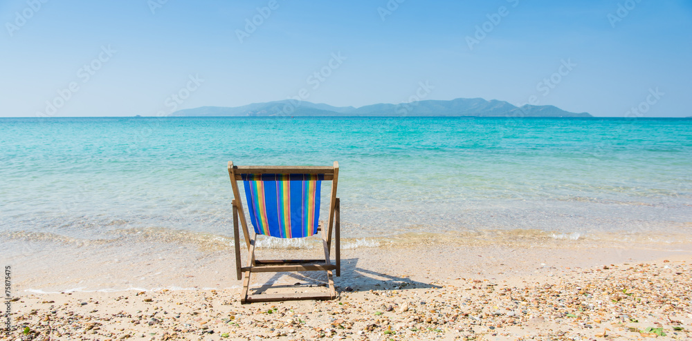 The beach chairs