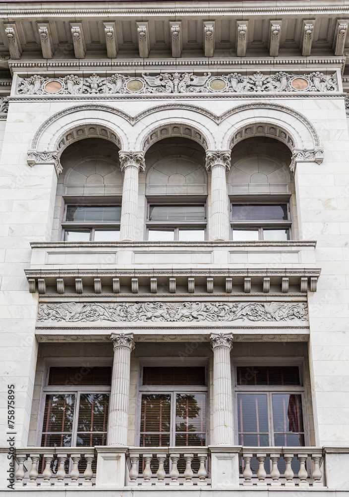 Three Arches in Stone Building