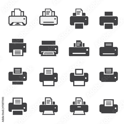 print icon set