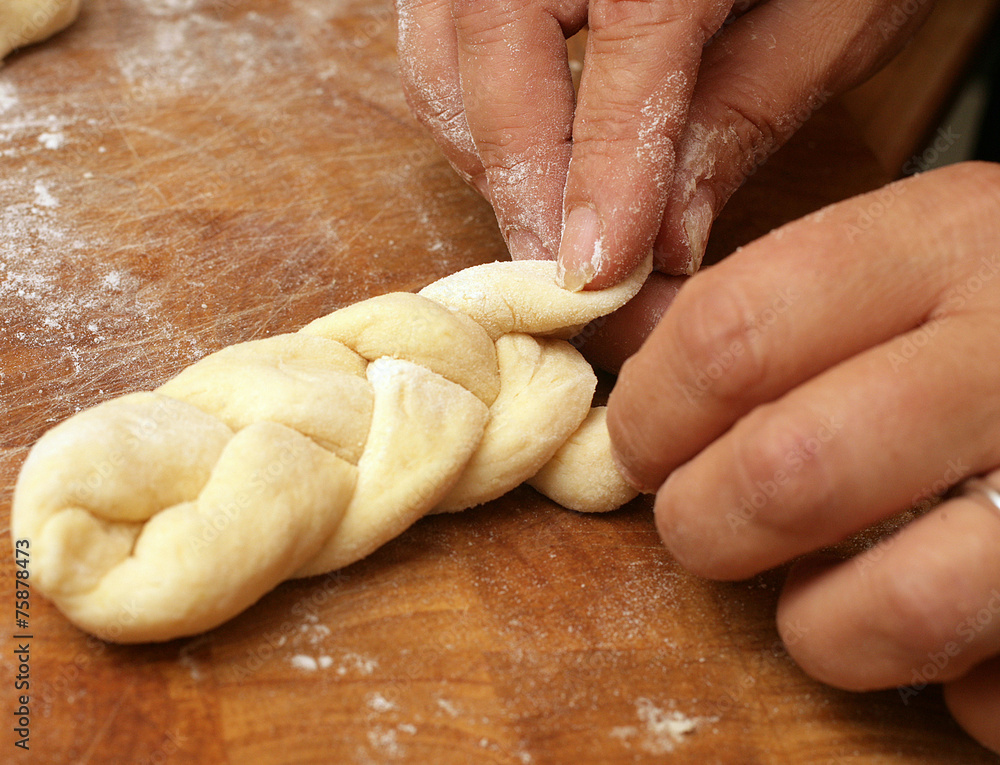 Geflochtene Zeppole Geflochtene Zeppole