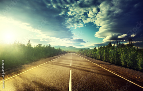 road in mountains