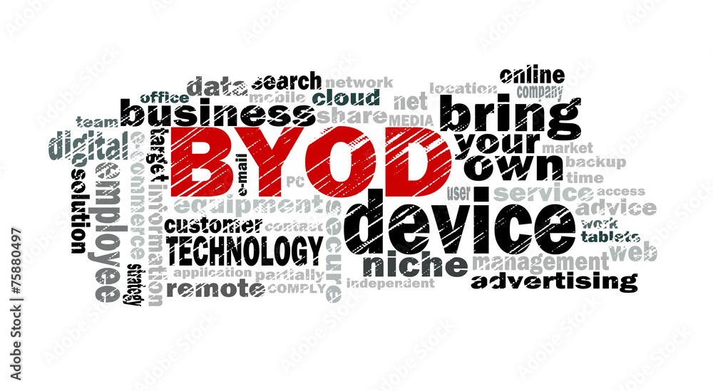 Obraz premium bring your own device word cloud