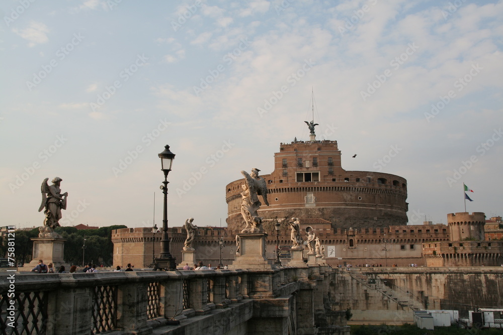 Obraz premium サンタンジェロ城 石像 Castel Sant'Angelo