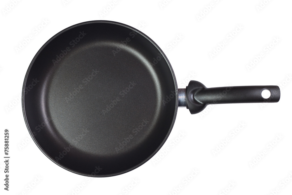 frying pan isolated over white background frying pan isolated over white background