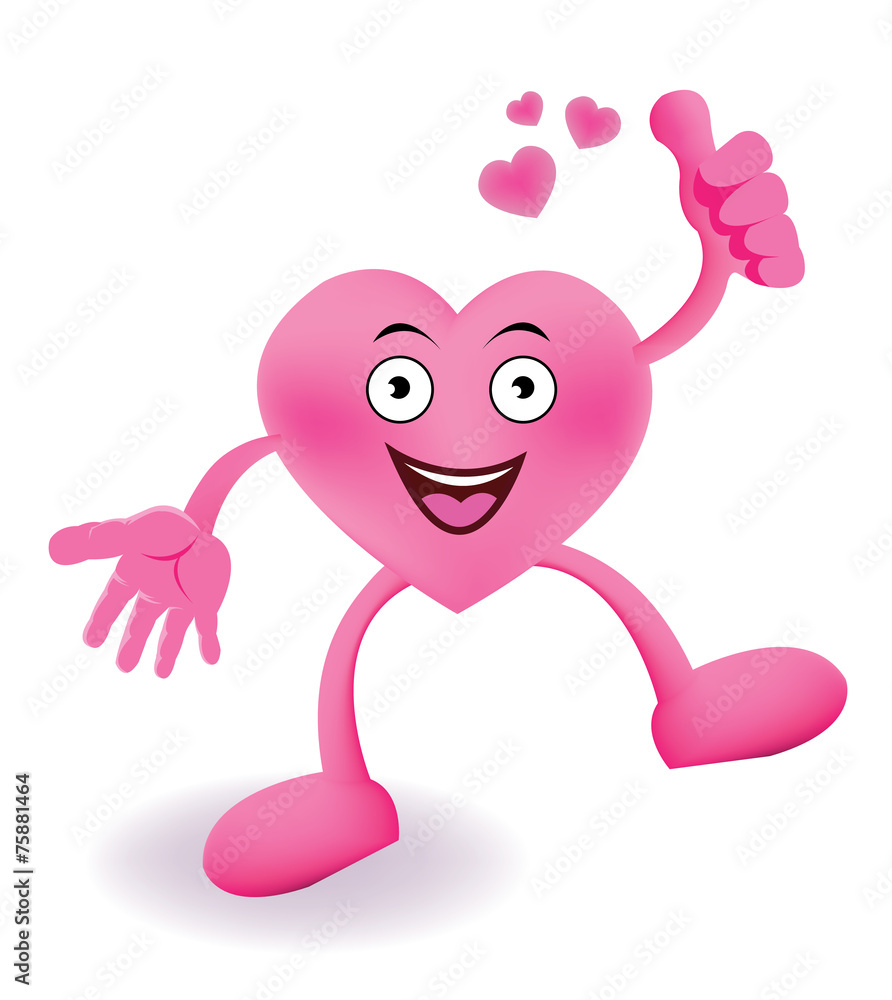 Cartoon Smiling heart Cartoon Smiling heart