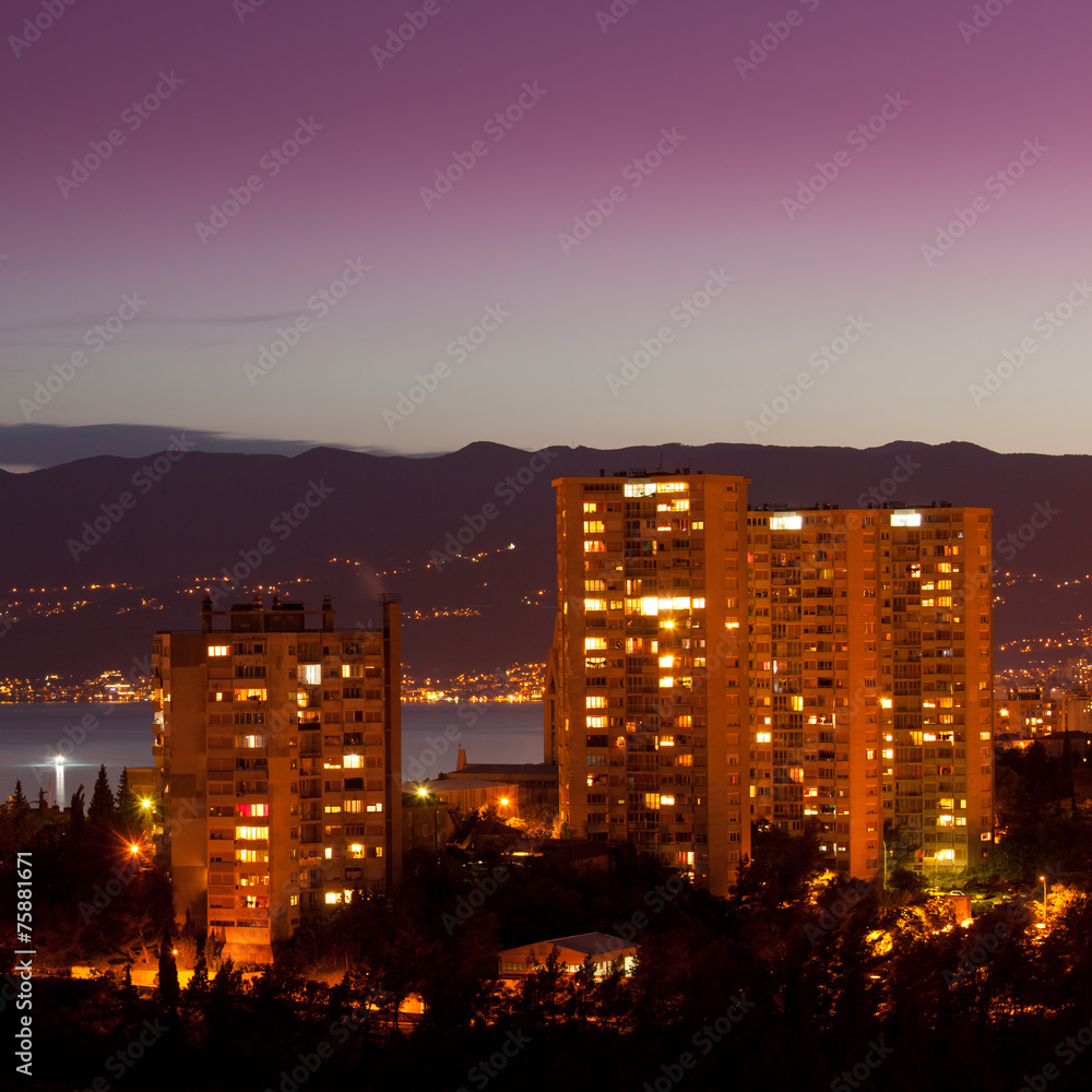 Obraz premium Old panel apartments