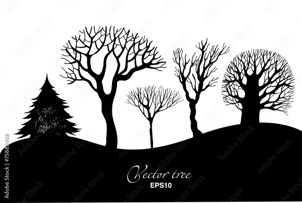 Obraz premium Landscape vector background
