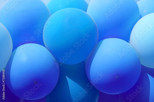 Blue balloons for background