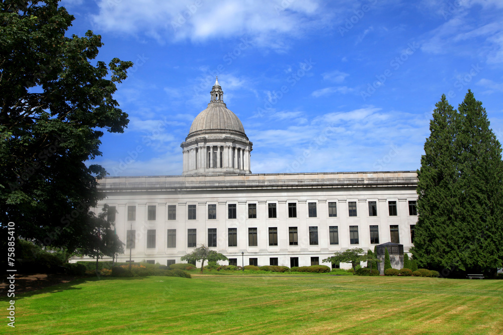 Rear view of Washington state Capitol