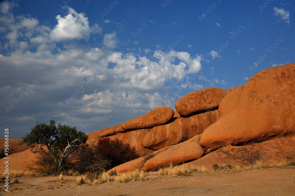 Rock formations in the Spitzkoppe