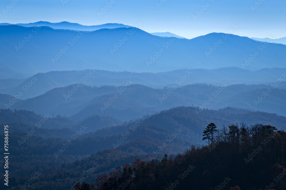 Great Smoky Mountains National Park, View from Look Rock