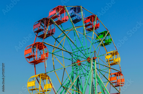 Thailand Ferris wheel old style.