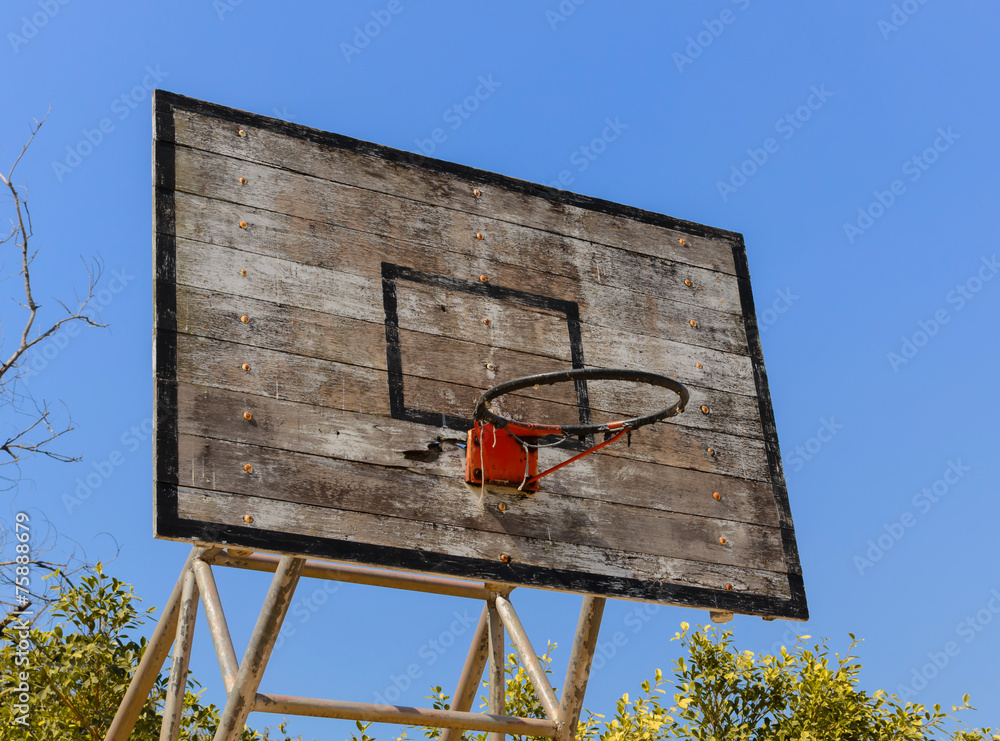 Old Basketball hoop. Old Basketball hoop.