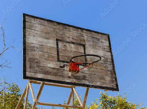 Old Basketball hoop.
