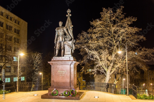 Slika na platnu Statue of Russian tsar Nicholas II in Belgrade, Serbia