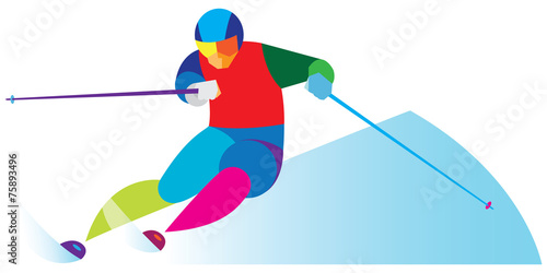 Ski slalom