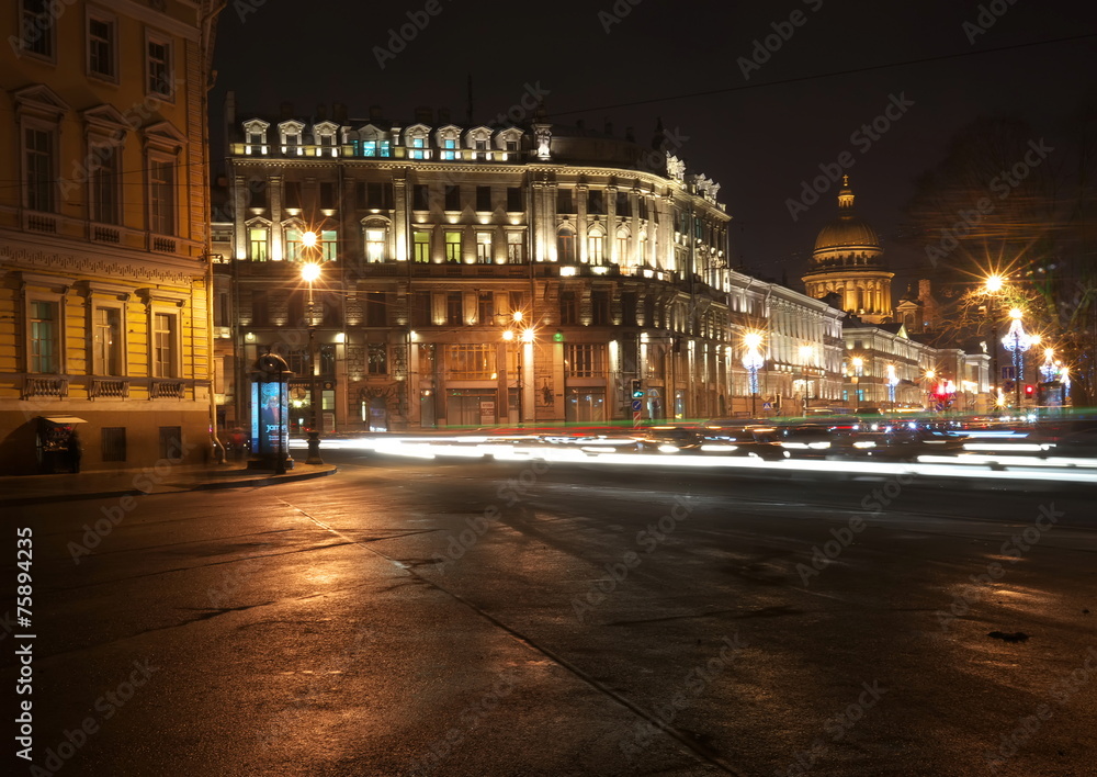 Night Saint-Petersburg.