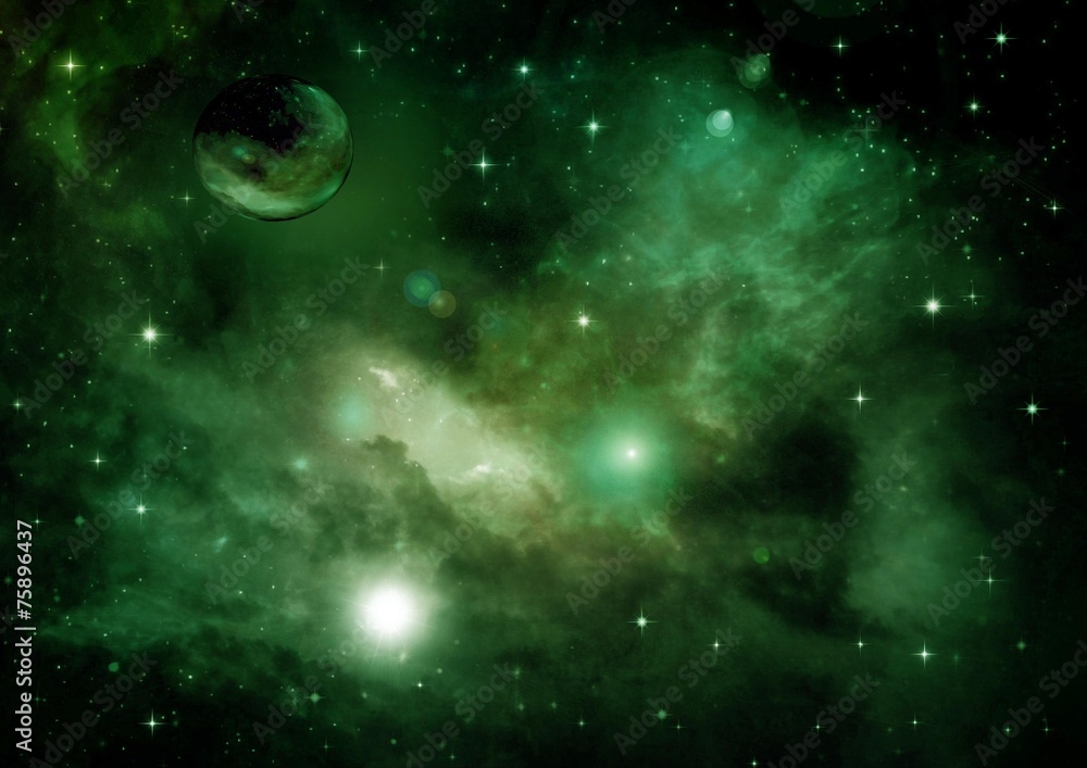 Obraz premium galaxy in a free space